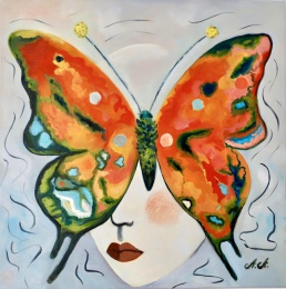 Metamorphose der Seele, 40x40cm, Öl auf Leinwand