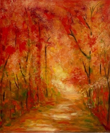 Herbststimmung, 60x80cm, Acryl auf Leinwand