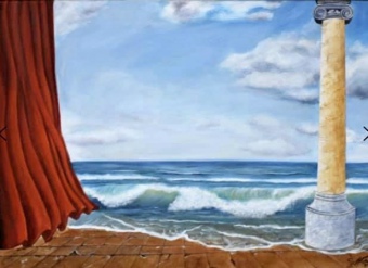 Vergangenheit, 70x50 cm, Acryl auf Leinwand