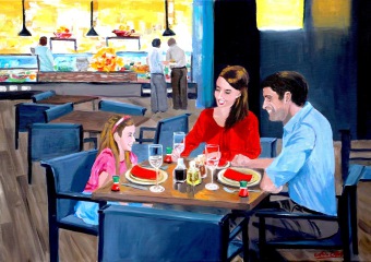 Schöne Momente, Acryl auf Leinwand, 50x70cm