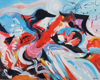 Der Schrei, Acryl auf Leinwand, 80x0100cm