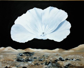 Zerbrechliche Terra, Acryl auf Leinwand, 100x80cm